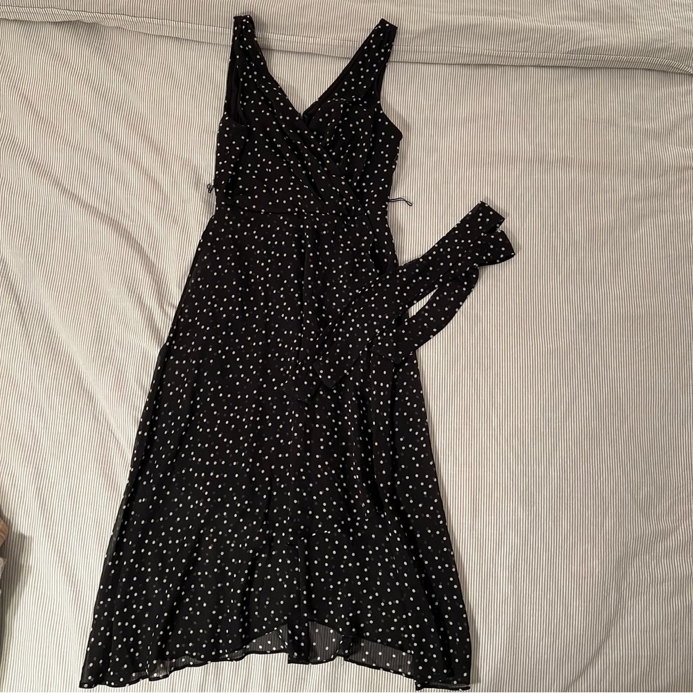 DKNY Polka Dot Midi Dress